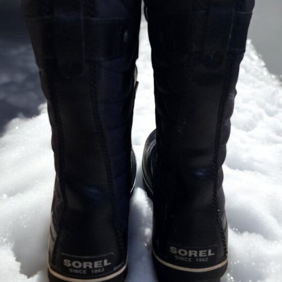 NWOT SOREL Tofino II Quilted Black Winter Waterproof Snow Tall Boots Size 10 - Picture 3 of 11